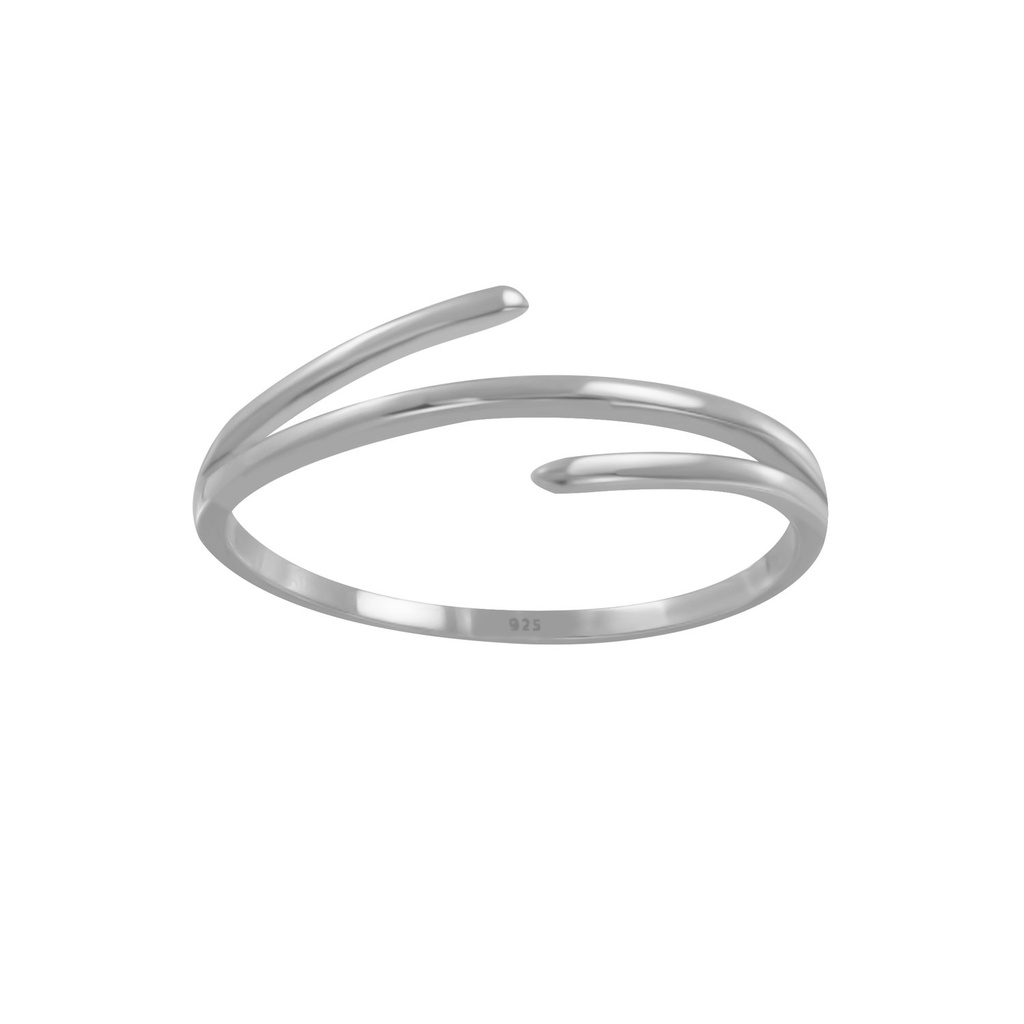 Bague ligne trois en argent