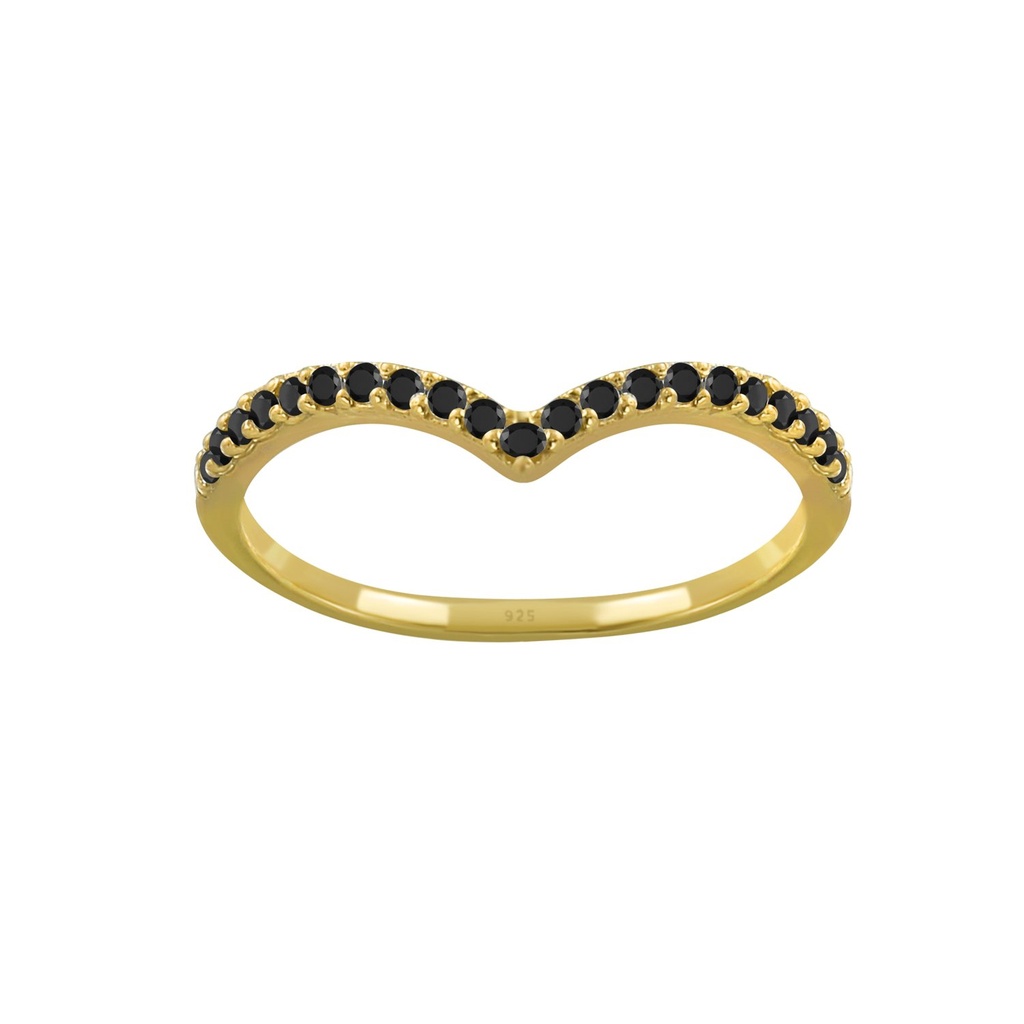 Silver Chevron Ring