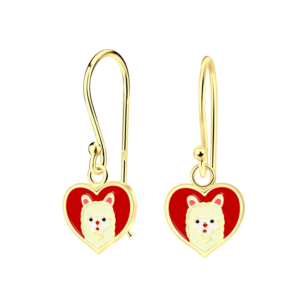 Boucles d'oreilles lama en argent