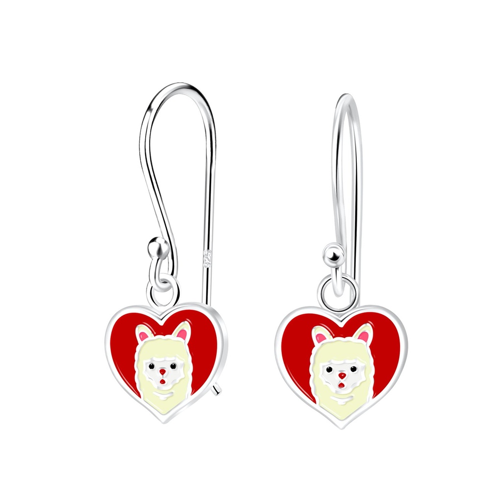 Silver Llama Earrings
