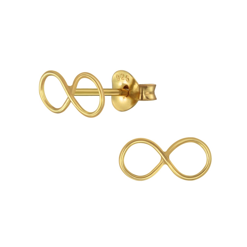 Puces d'oreilles infini en argent