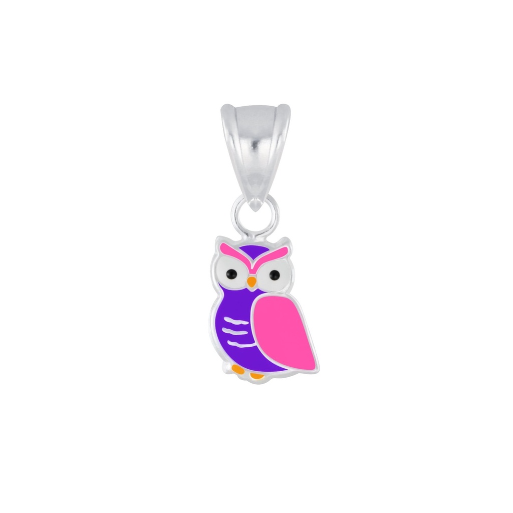 Pendentif hibou en argent