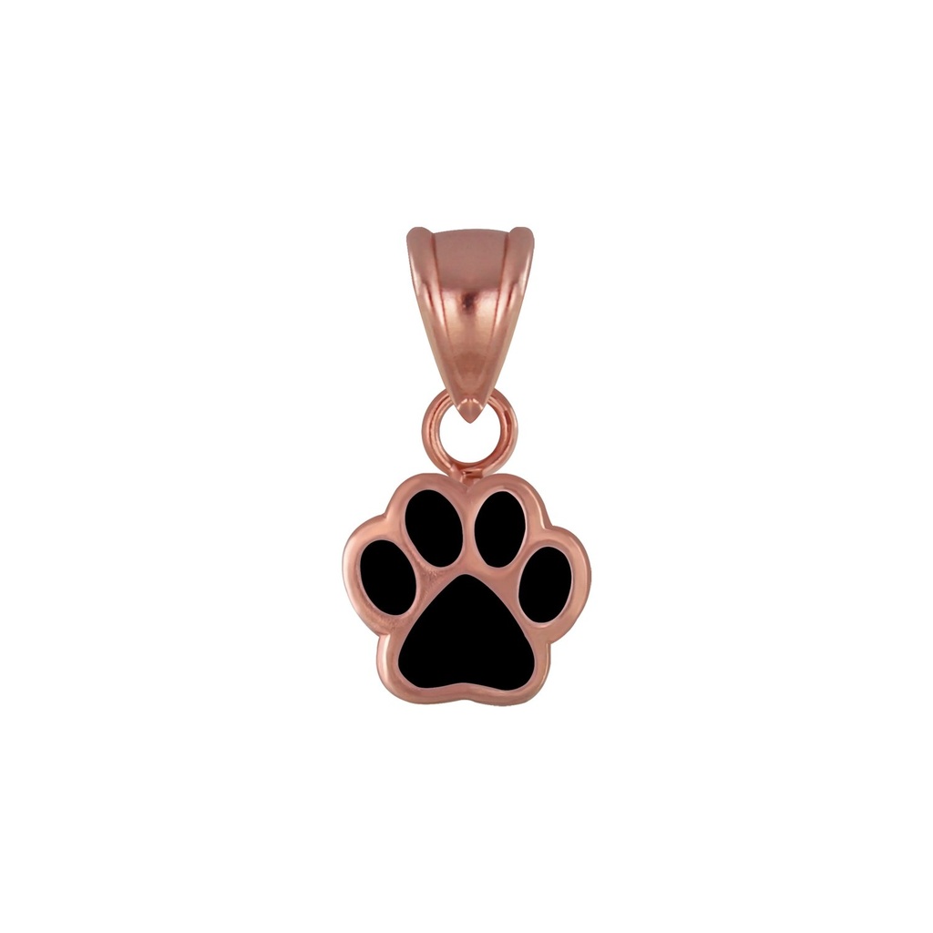 [10005110] Silver Paw Print Pendant