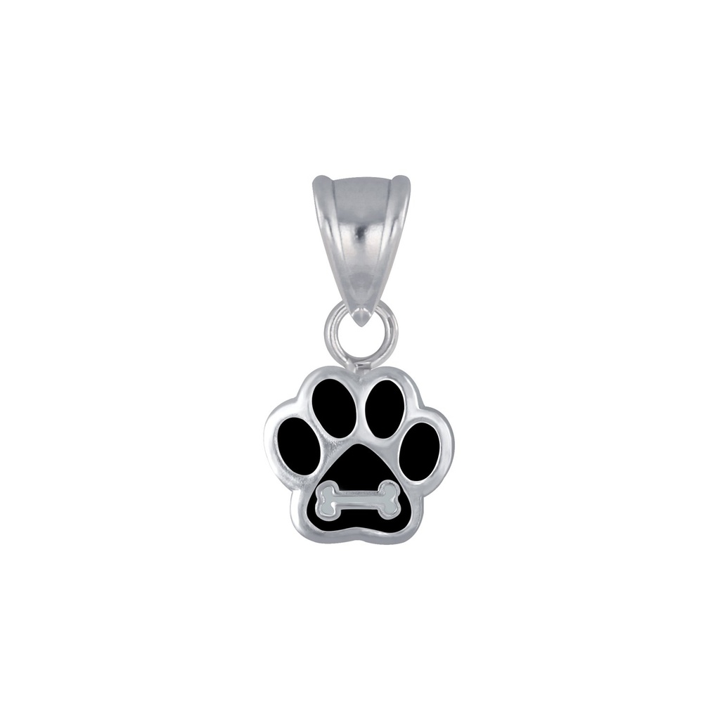 Silver Paw Print Pendant