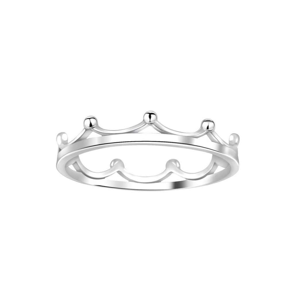 Bague couronne en argent