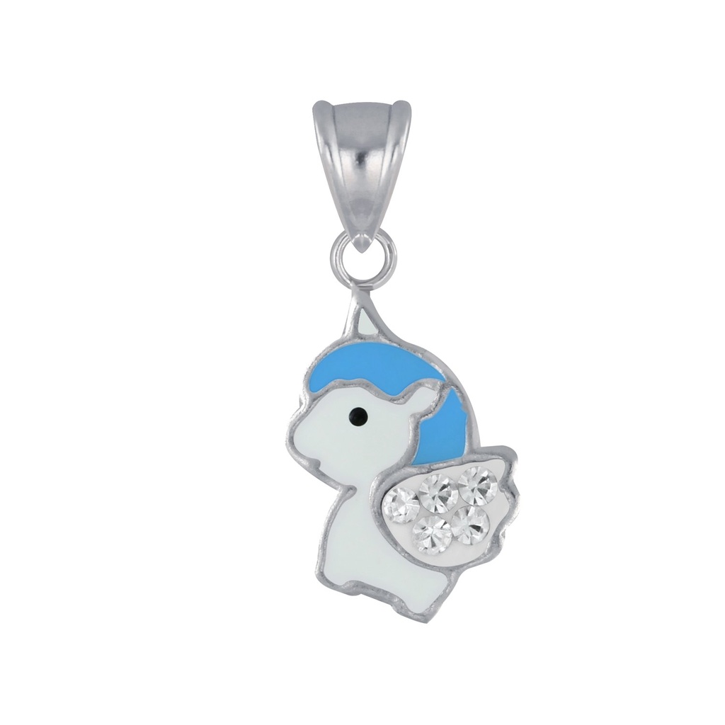 [10005067] Pendentif licorne en argent