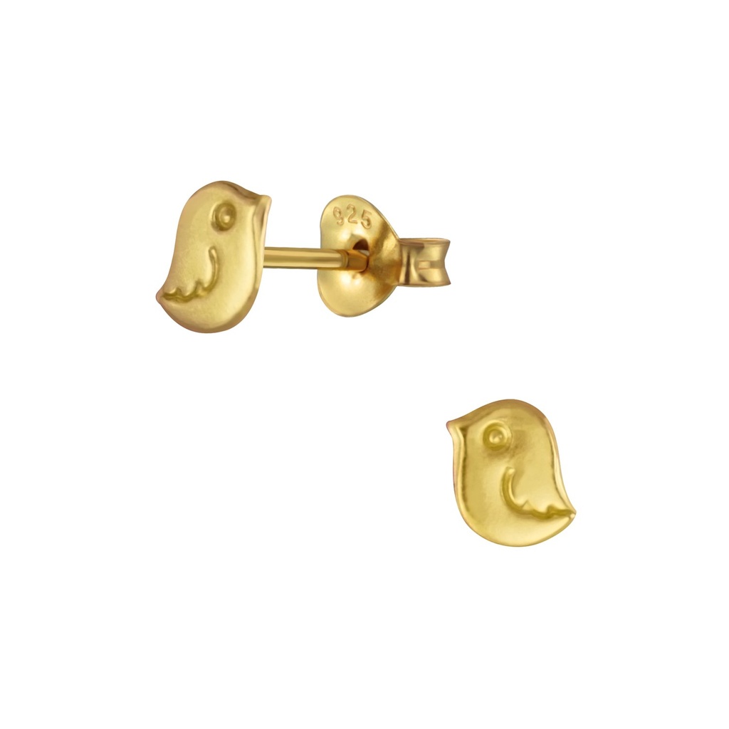 Silver Bird Stud Earring
