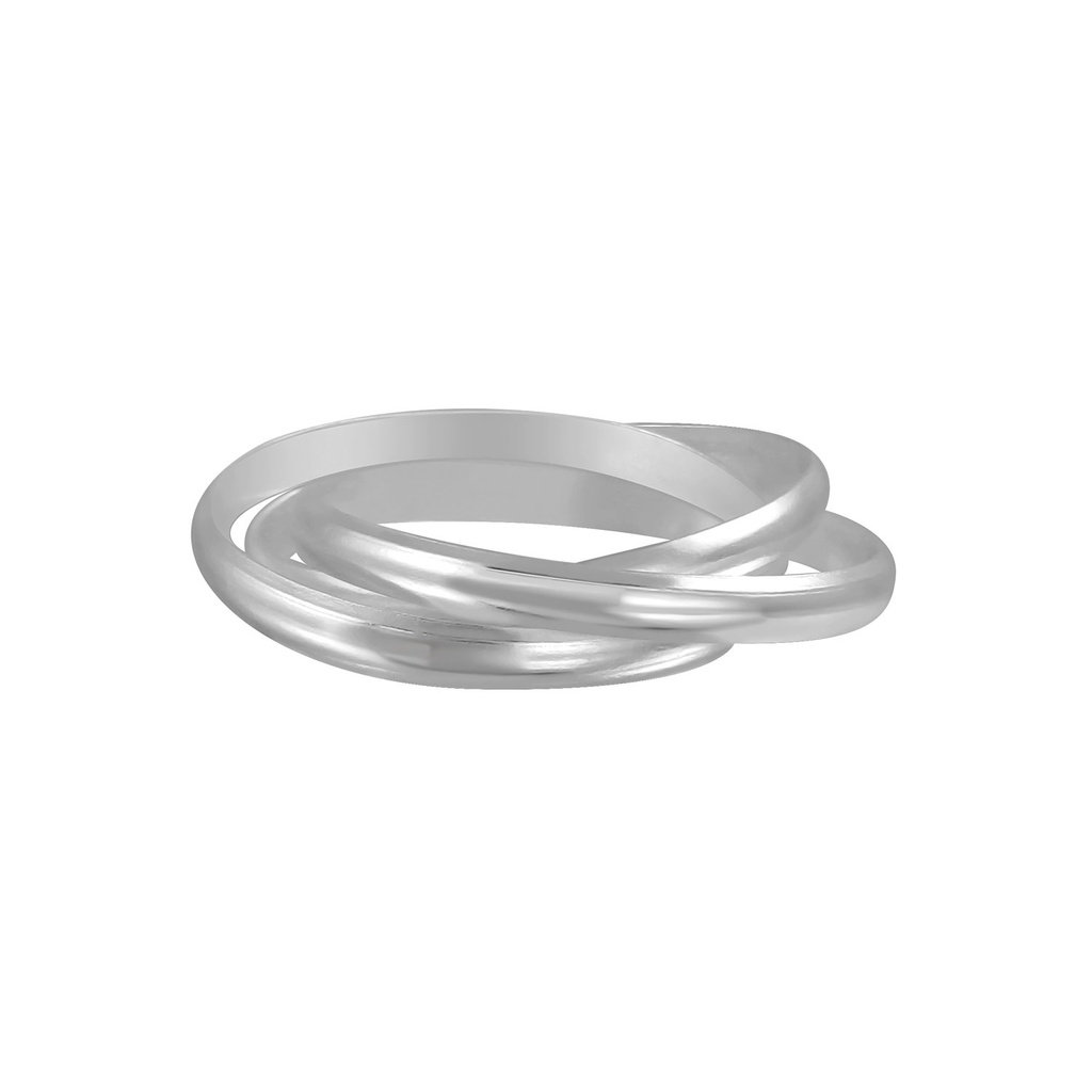 [10005046] Silver Trinity Ring (EU 48 / US 4.5)
