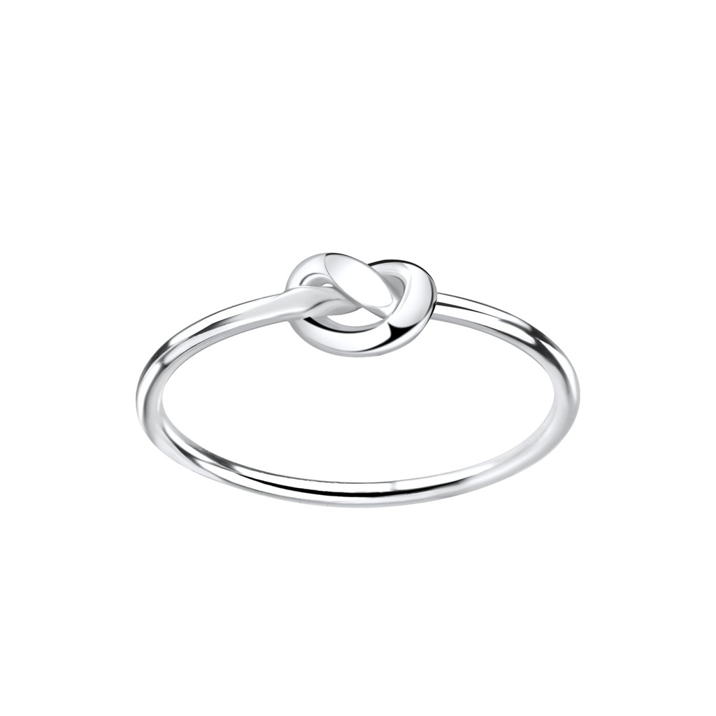 Bague nœud en argent