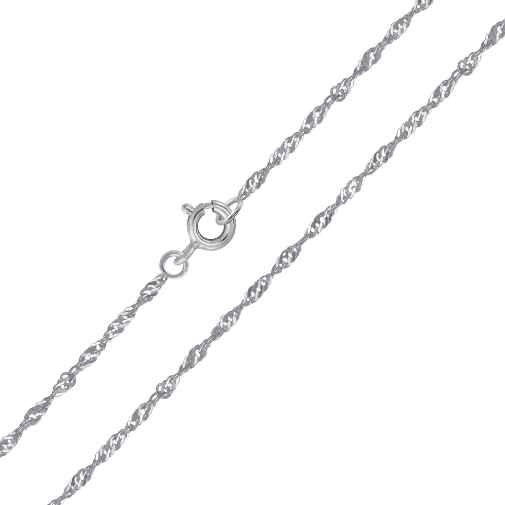 Chaîne Singapour en argent 50 cm