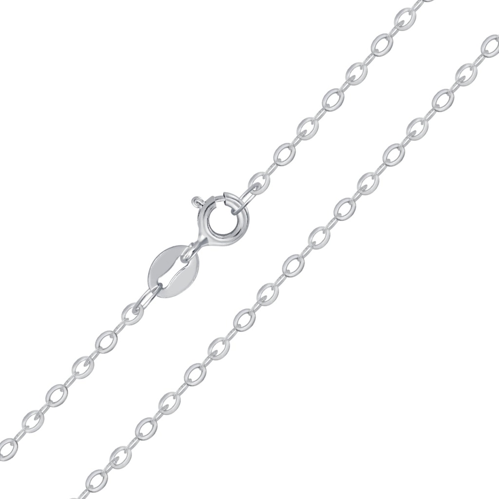 [10004766] 43cm Silver Cable Chain