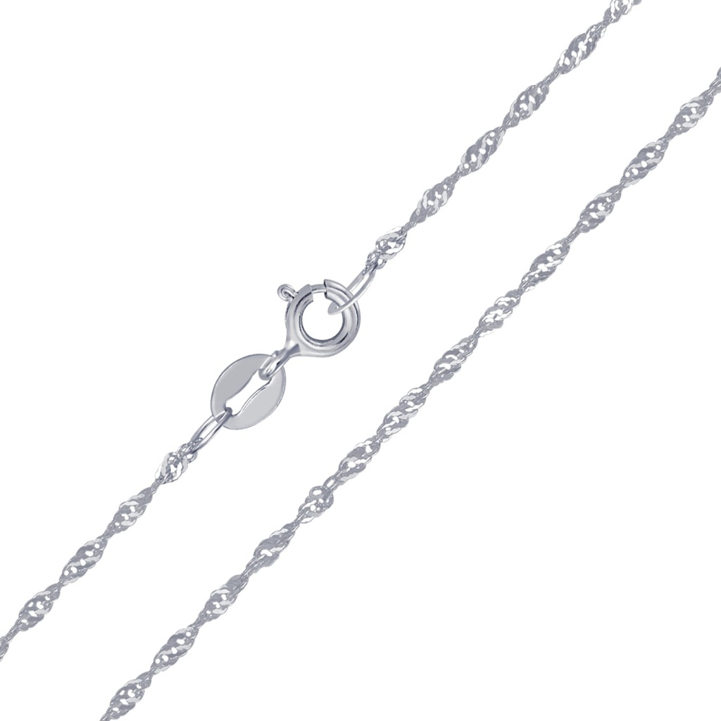 Chaîne Singapour en argent 45 cm