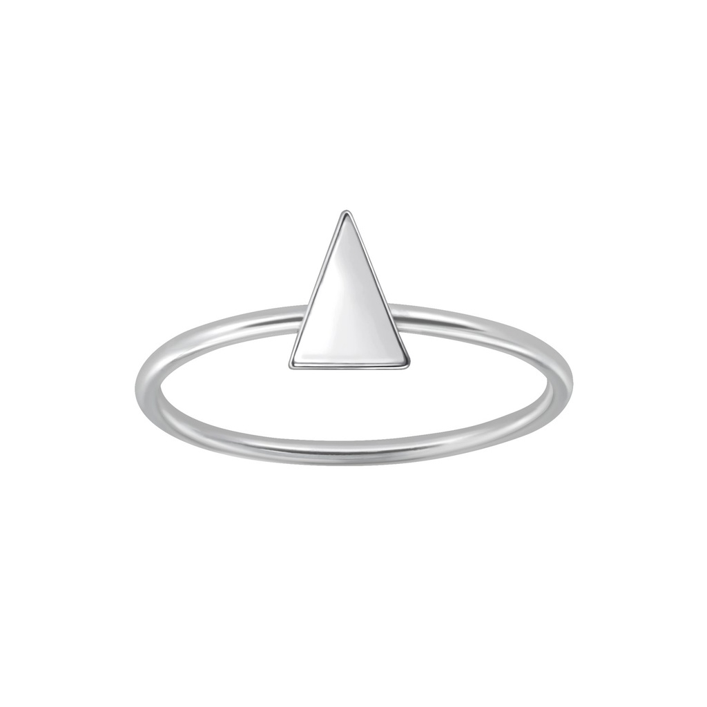 [10004700] Silver Triangle Ring (EU 52 / US 6)