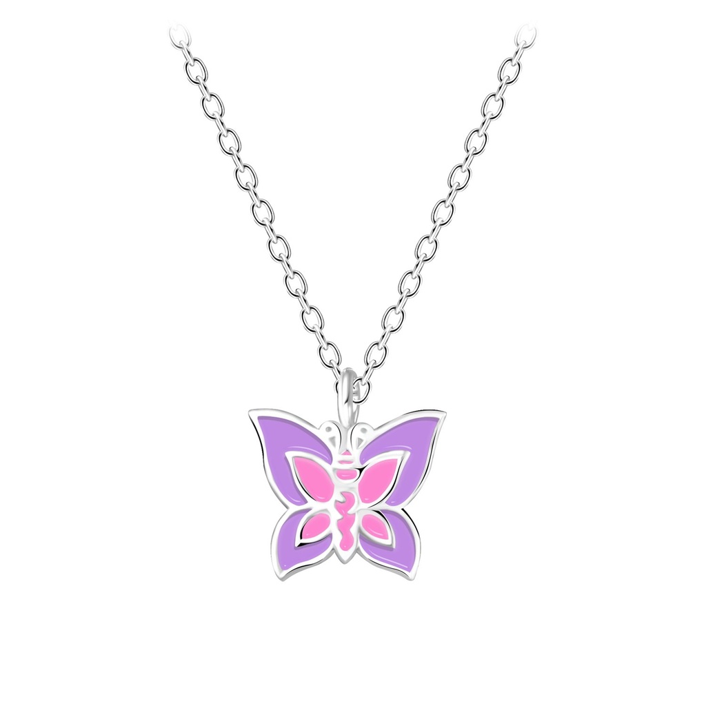 [10004678] Silver Butterfly Necklace