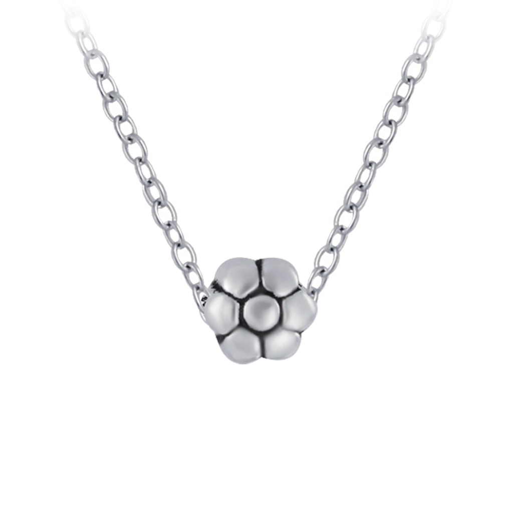 [10004676] Collier fleur en argent