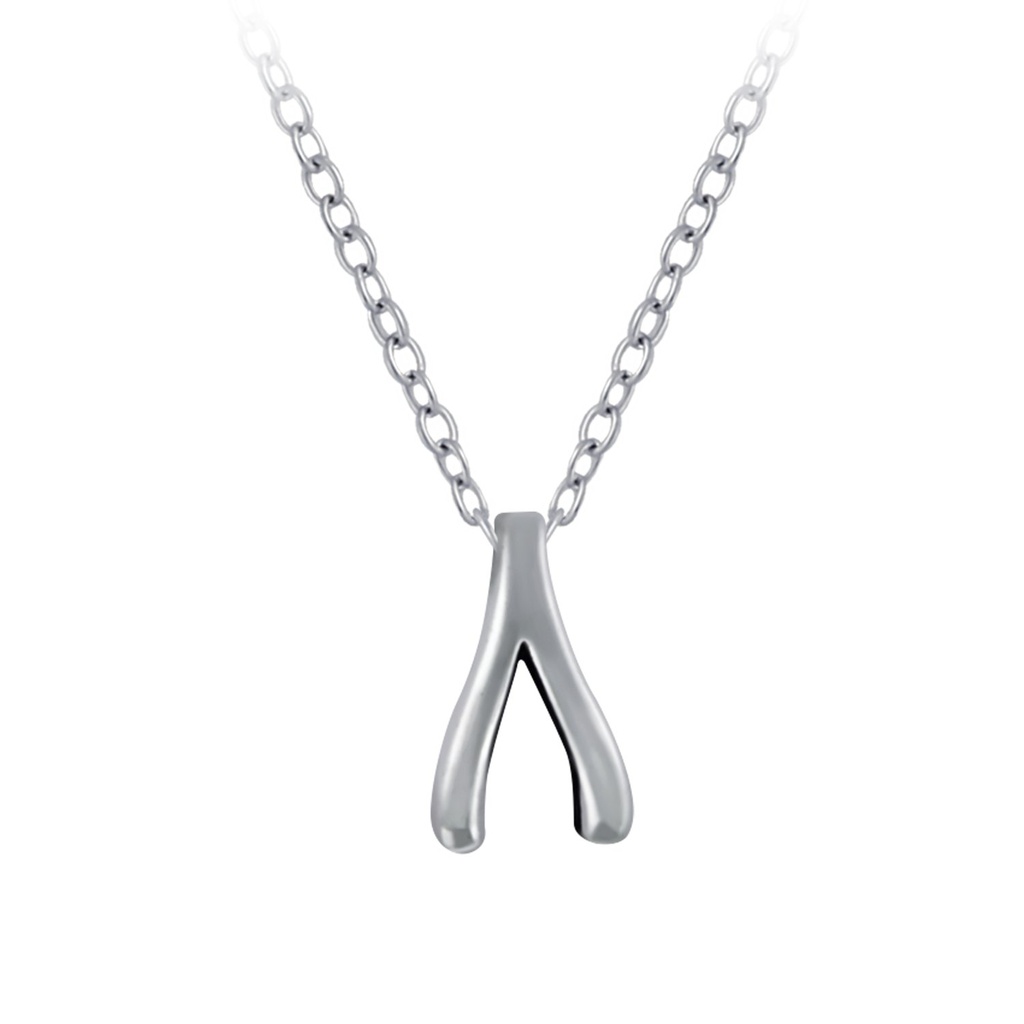 [10004675] Collier wishbone en argent