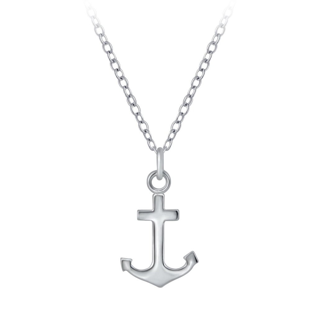 [10004672] Collier ancre en argent