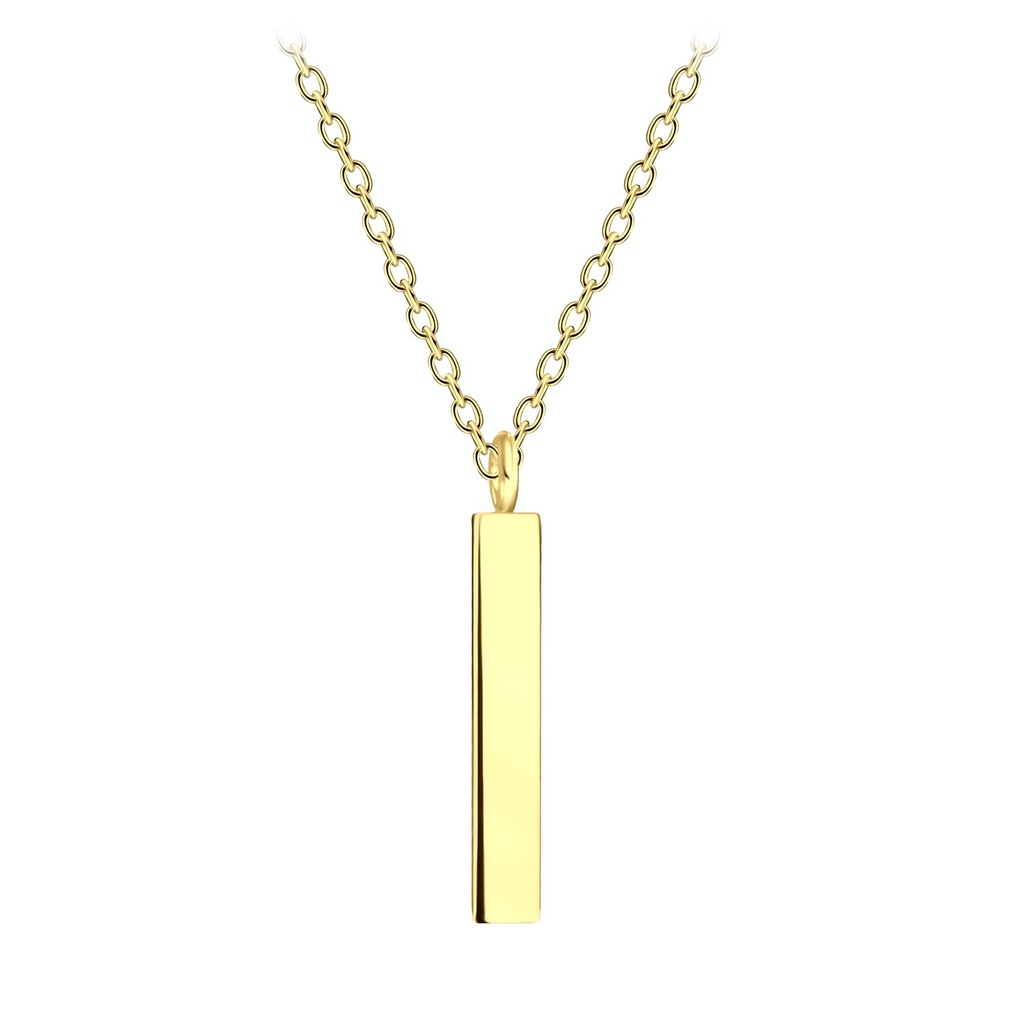 [10004660] Silver Bar Necklace