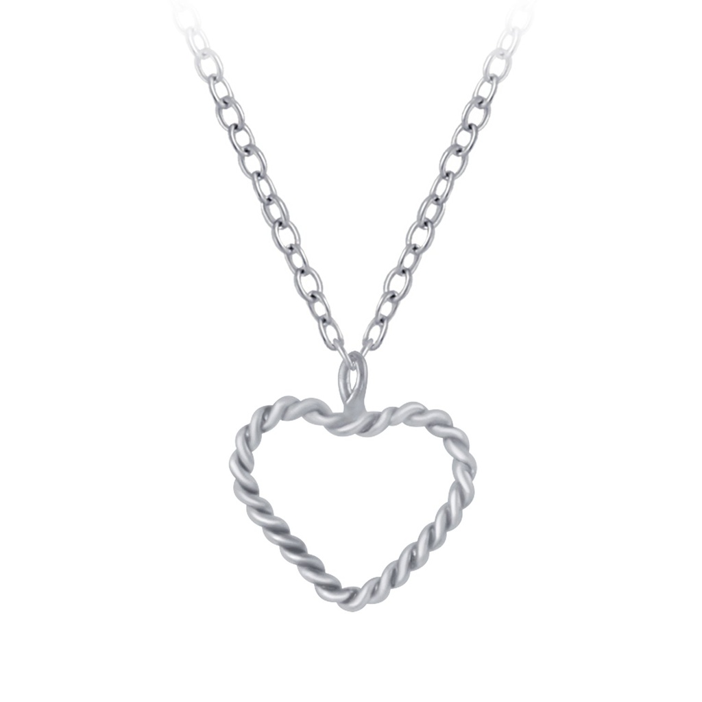 Collier cœur en argent