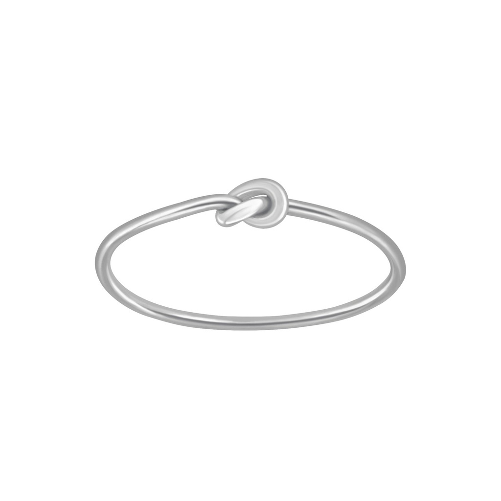 Bague nœud en argent