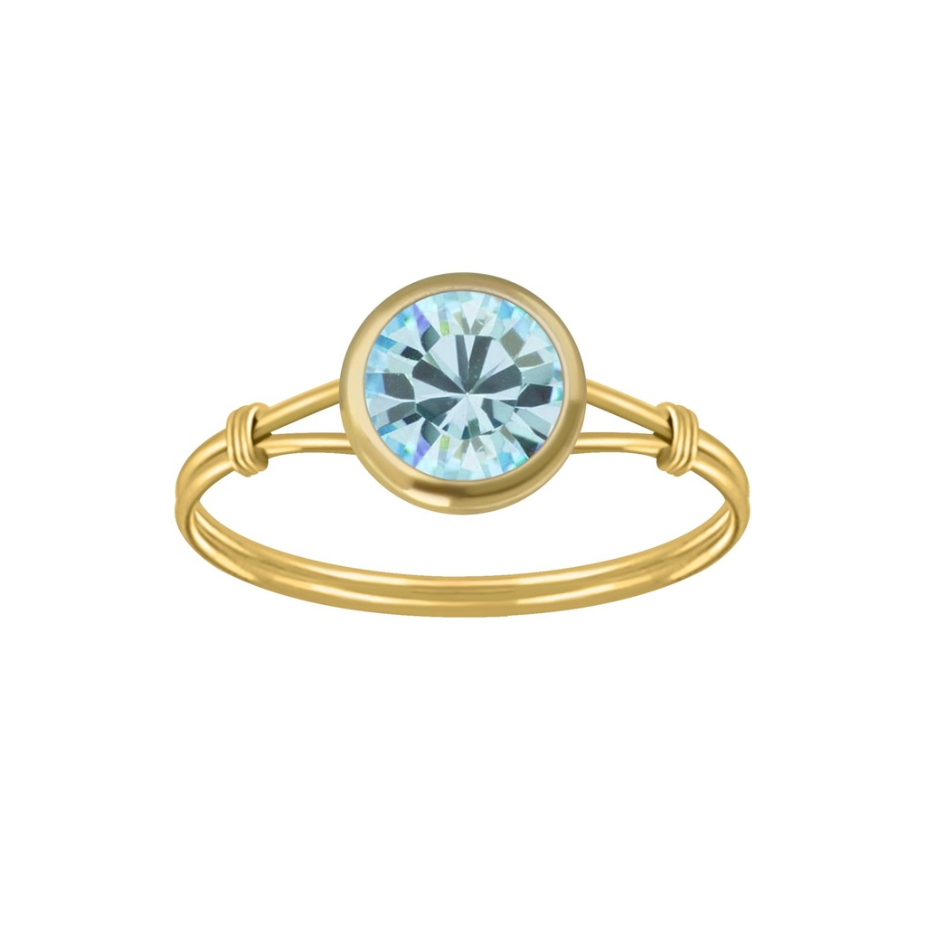 Bague solitaire fait main en argent