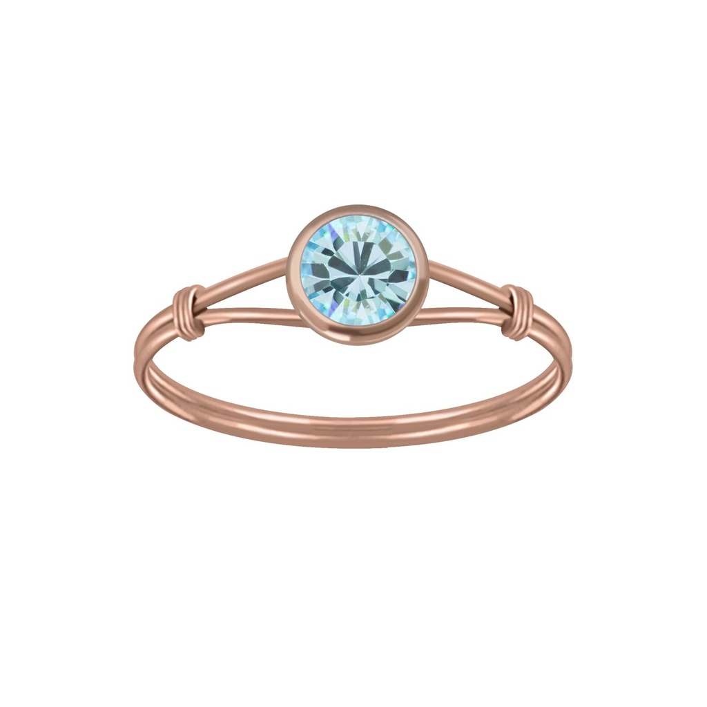 [10004541] Bague solitaire fait main en argent (EU 52 / US 6)