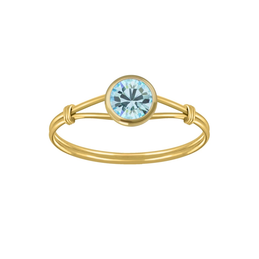 [10004532] Silver Handmade Solitaire Ring (EU 52 / US 6)