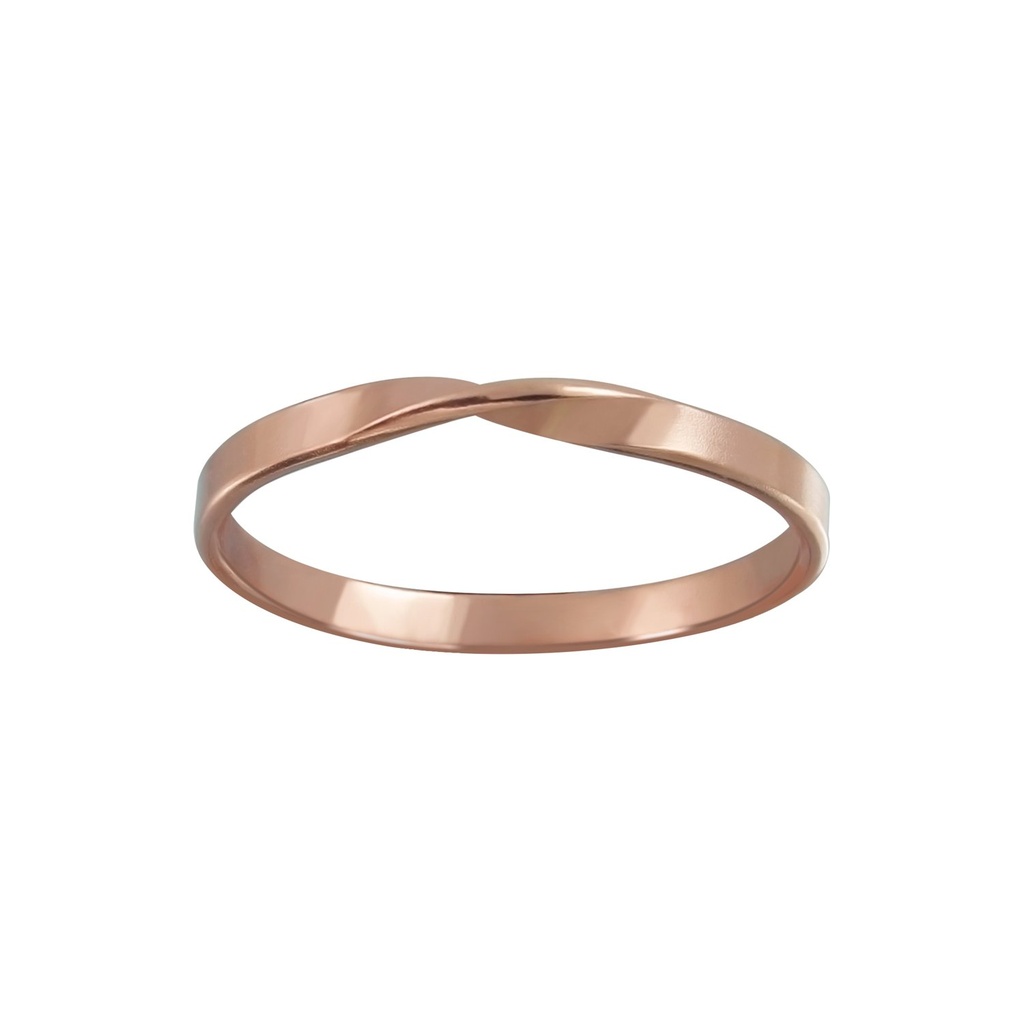 [10004500] Silver Twisted Ring (EU 52 / US 6)