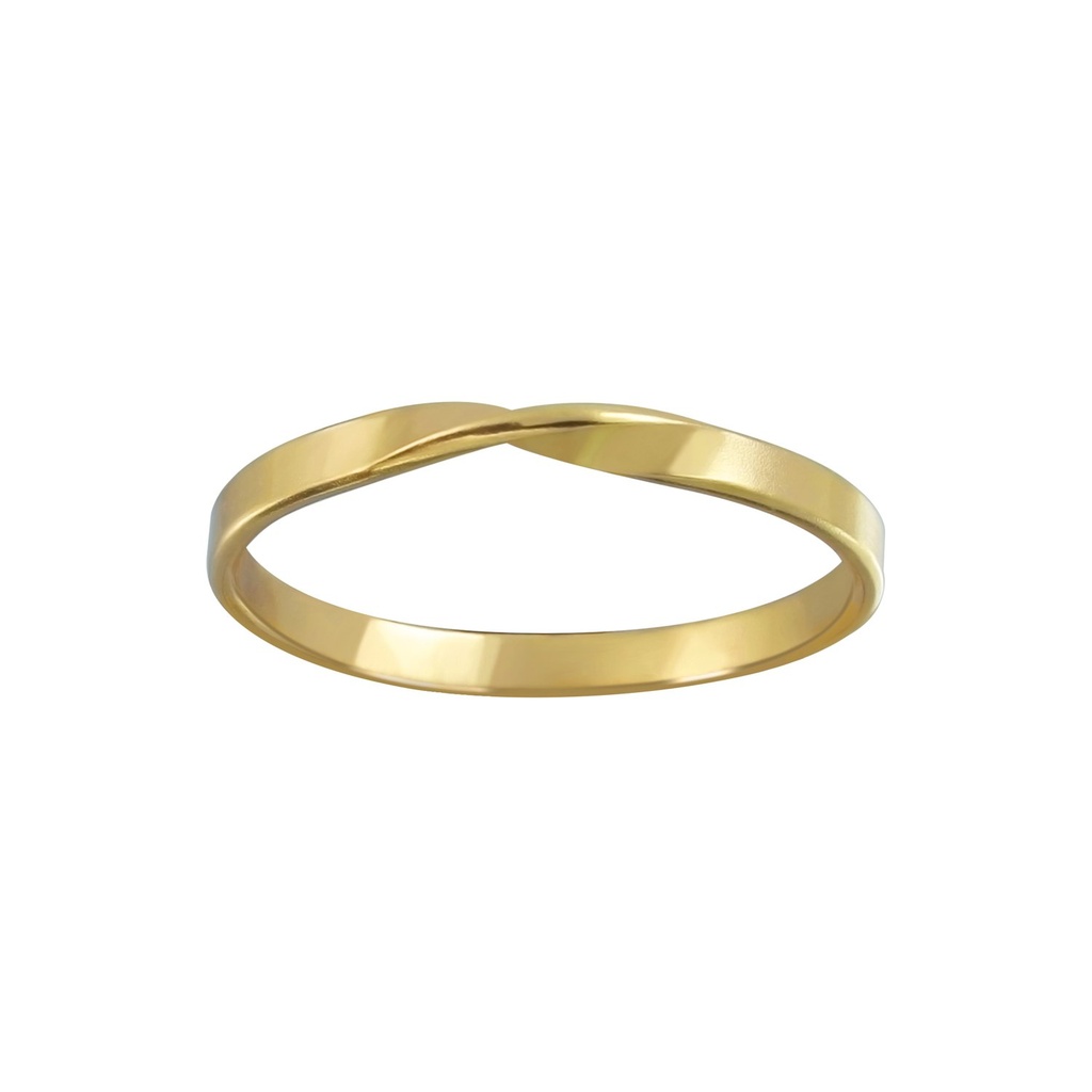 [10004497] Silver Twisted Ring (EU 52 / US 6)