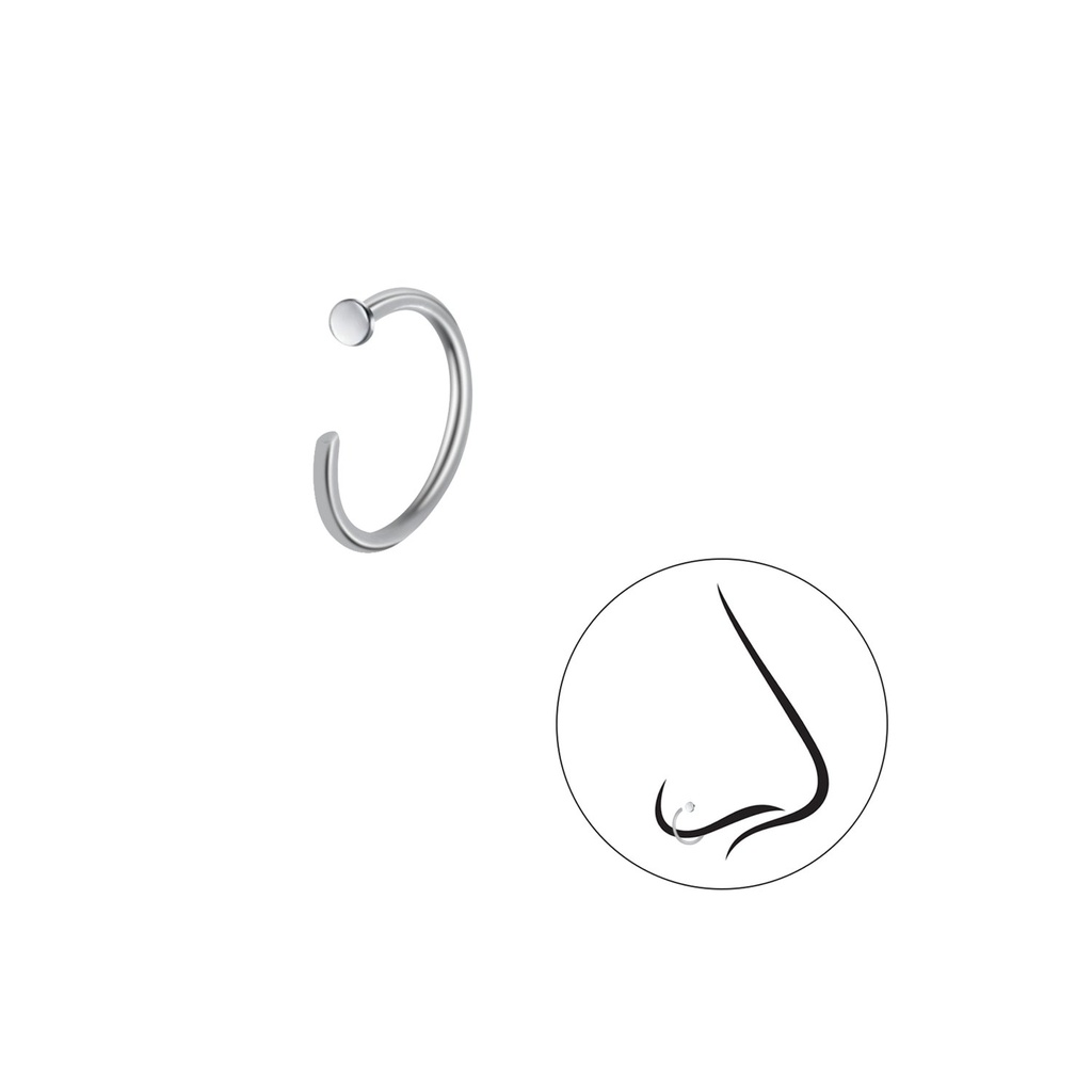 10mm Silver Nose Ring