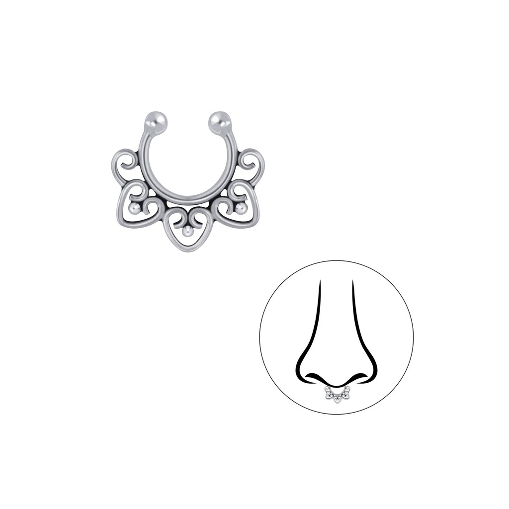 Silver Bali Septum Clip