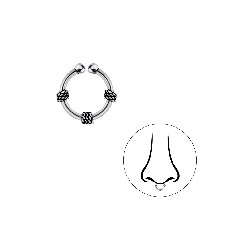 Silver Bali Septum Clip