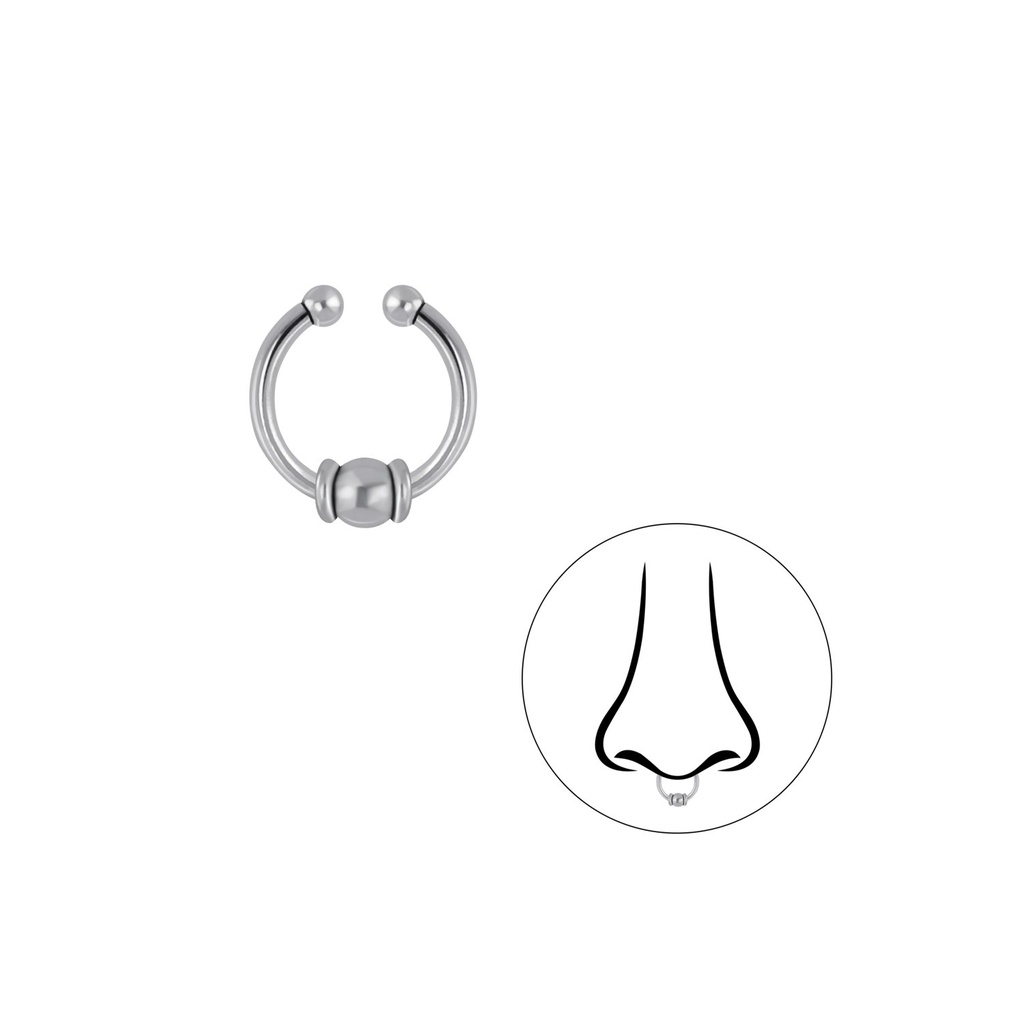 Silver Bali Septum Clip