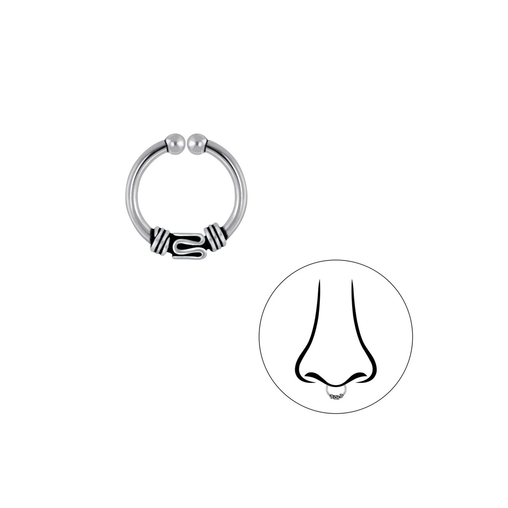 Silver Bali Septum Clip