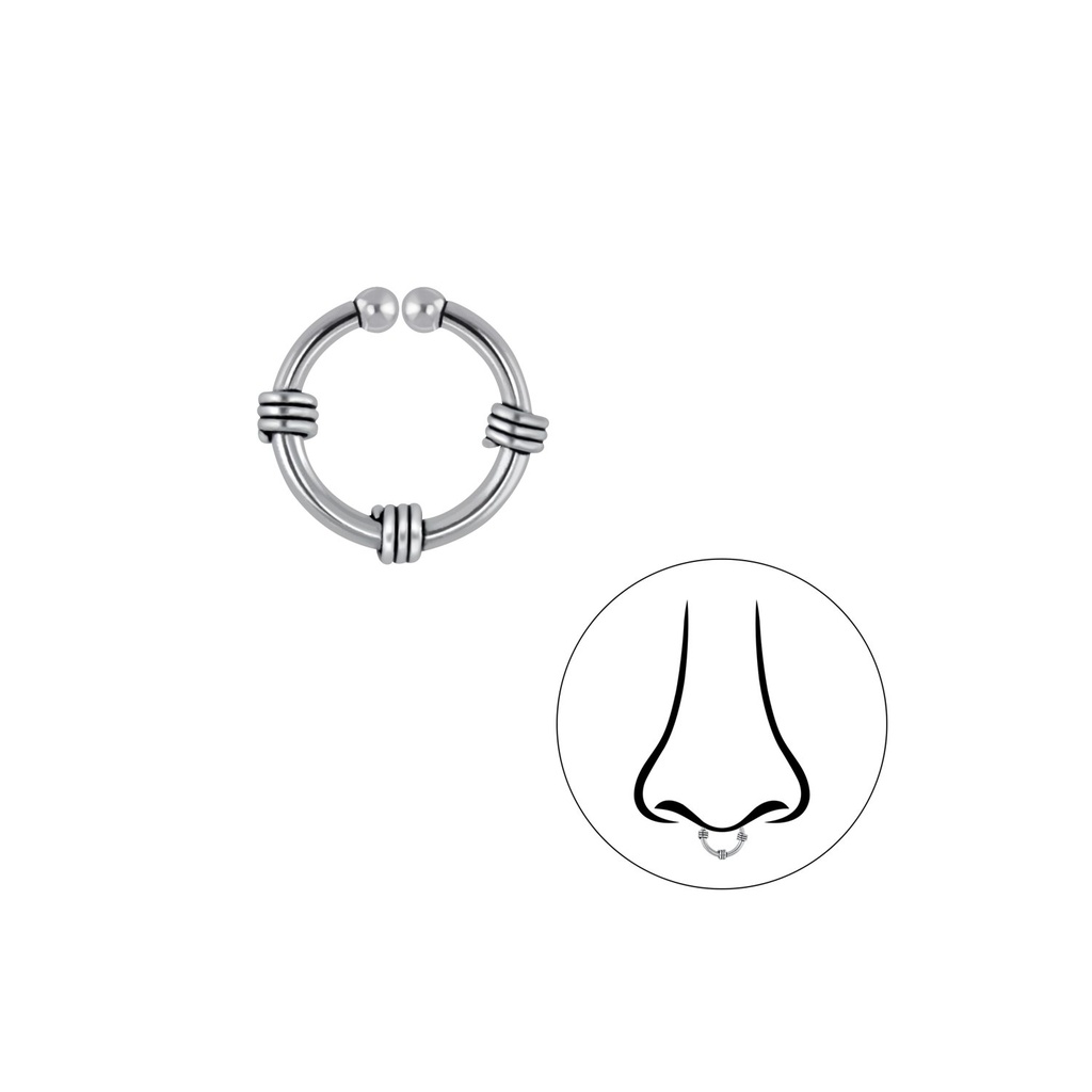 Silver Bali Septum Clip