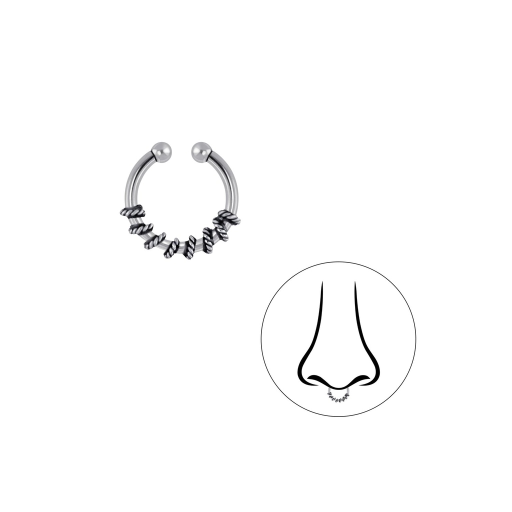 Silver Bali Septum Clip