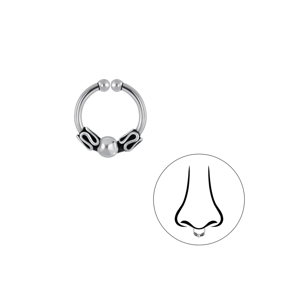 [10004401] Clip de septum Bali en argent