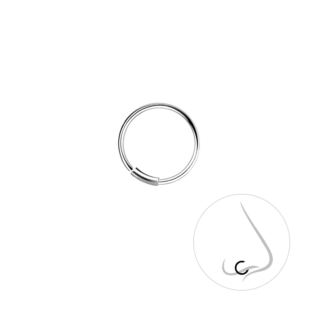 [10004385] 10mm Silver Nose Ring