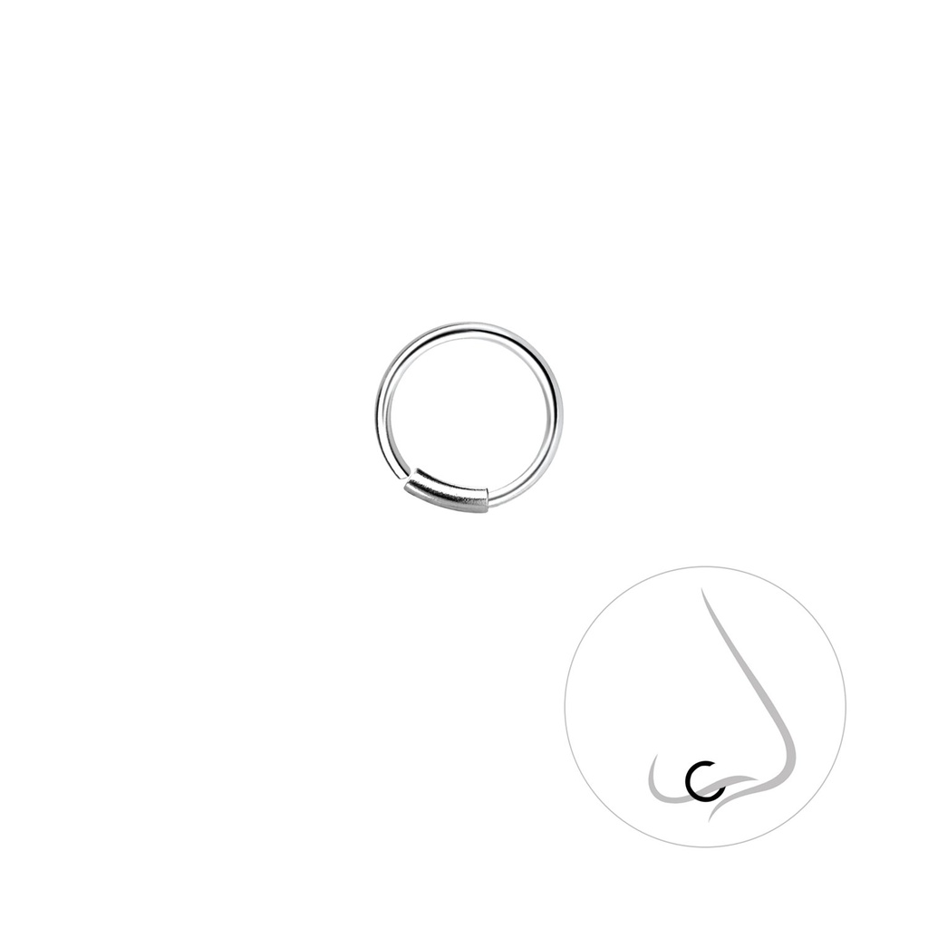 Anneau de nez en argent 8 mm