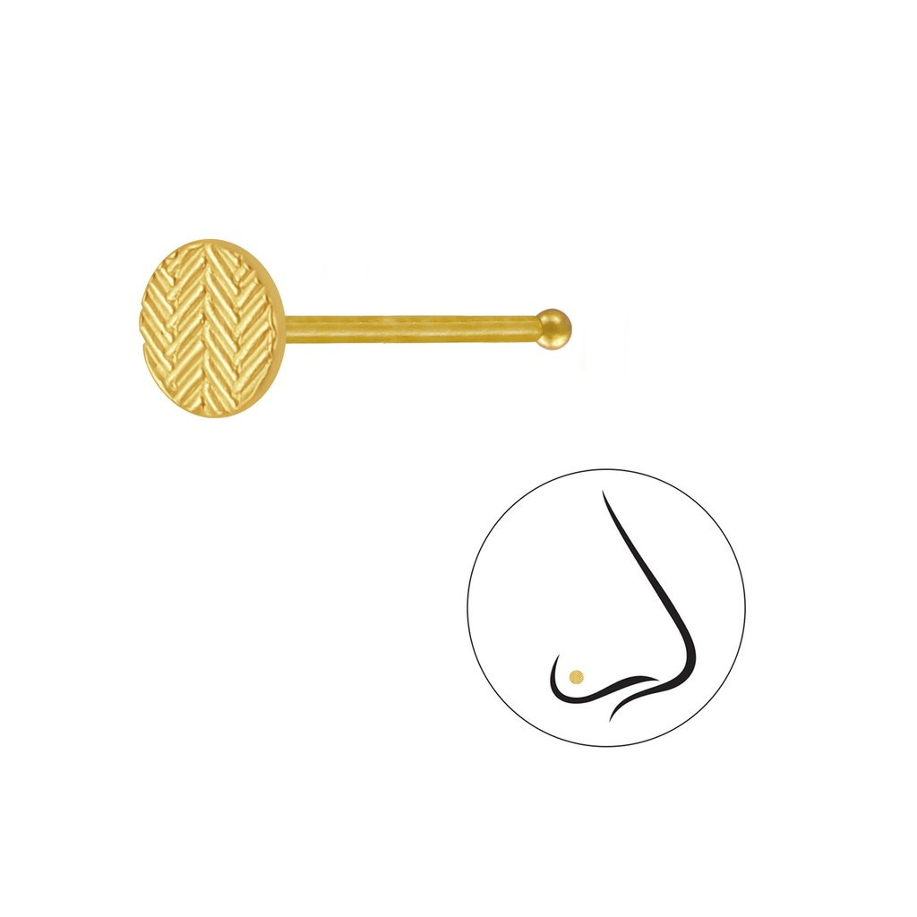 Silver Round Nose Stud With Ball