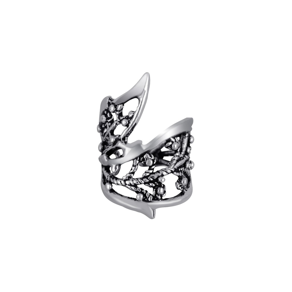 [10004027] Ear cuff à motifs en argent