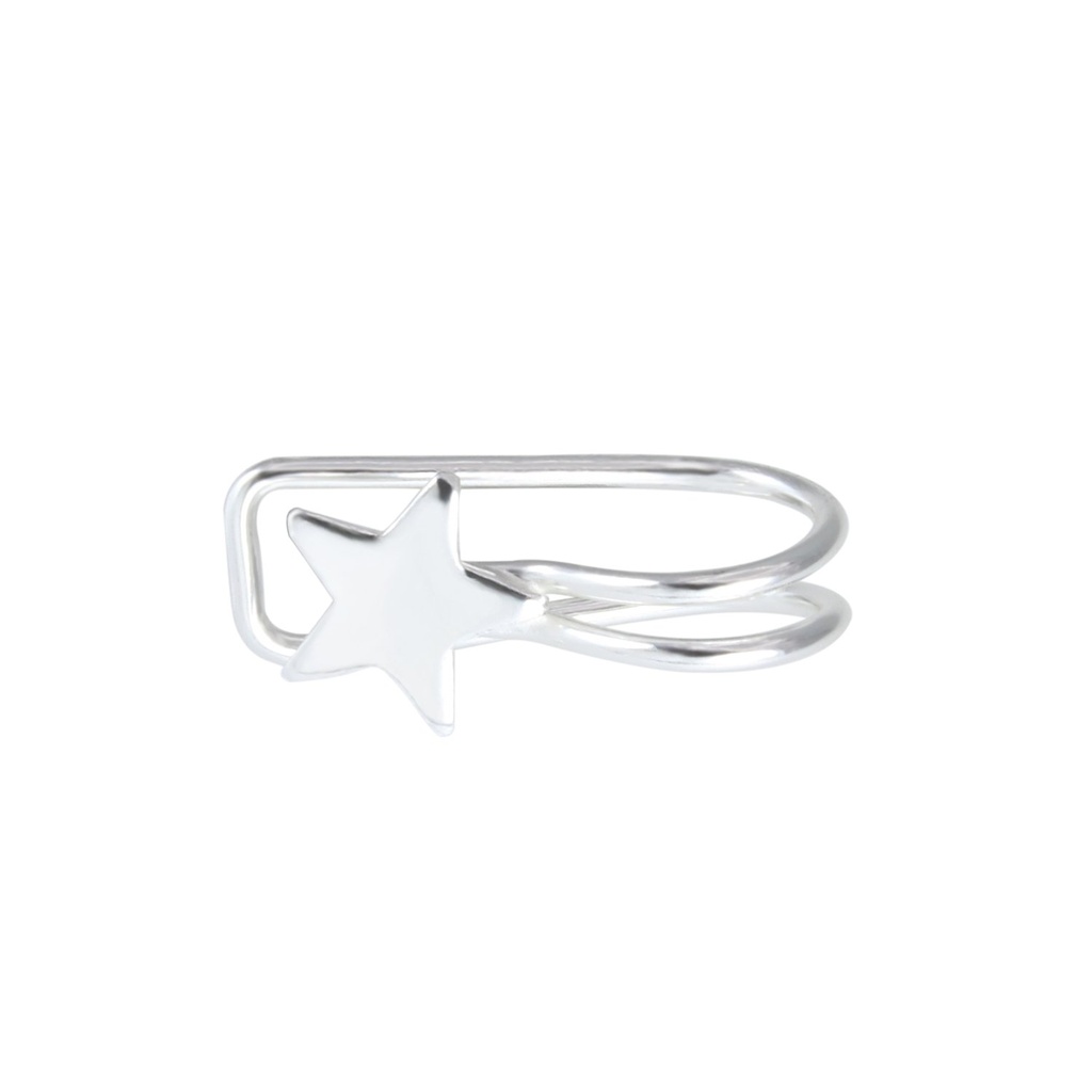 Silver Star Ear Cuff