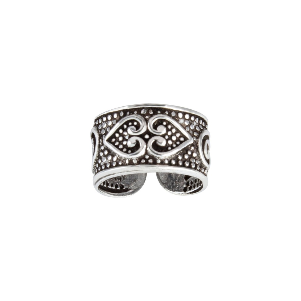 [10004014] Ear cuff cœurs en argent