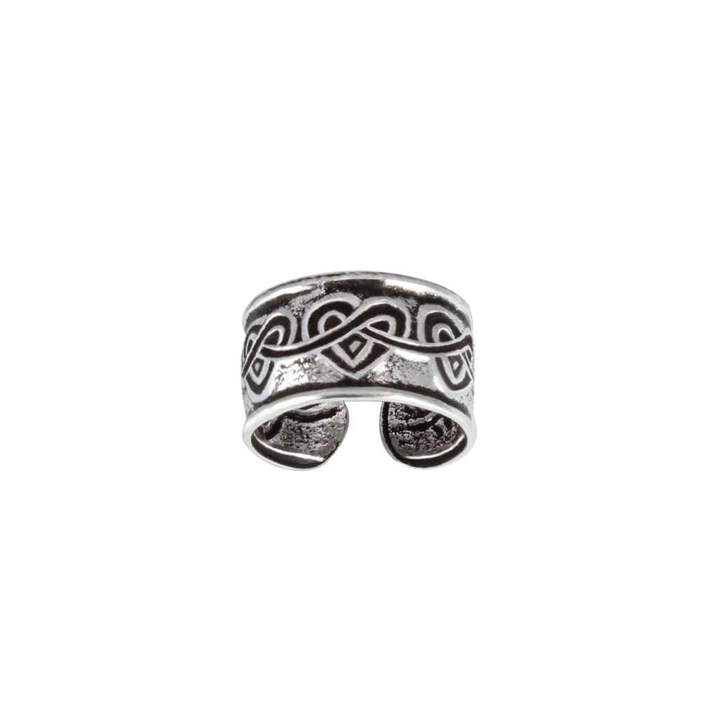 [10004013] Ear cuff cœur celtique en argent
