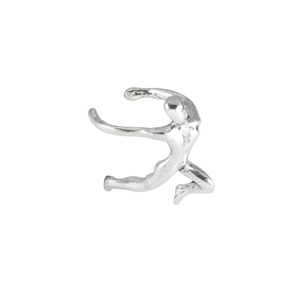 [10004012] Silver Gymnast Ear Cuff