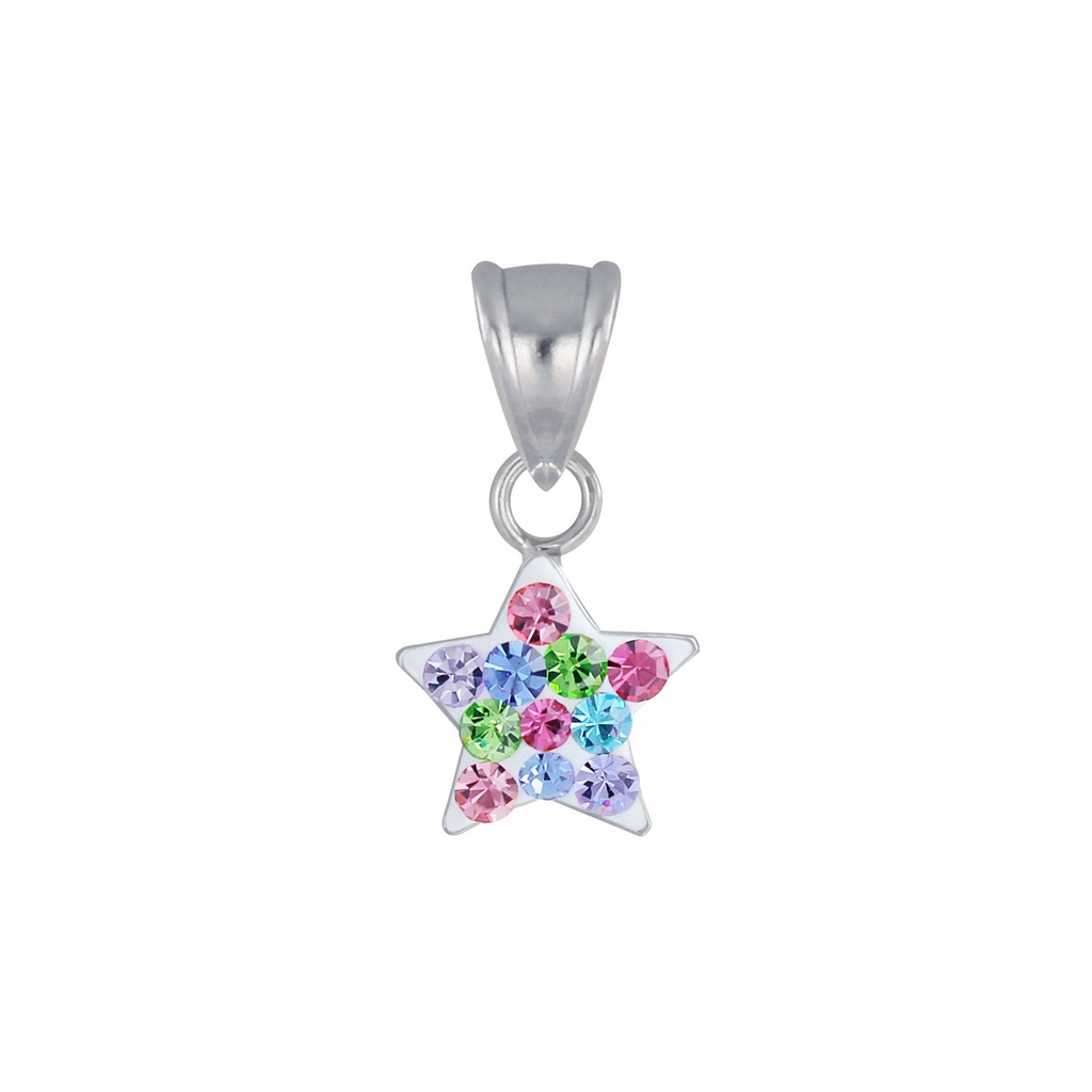 Silver Star Crystal Pendant