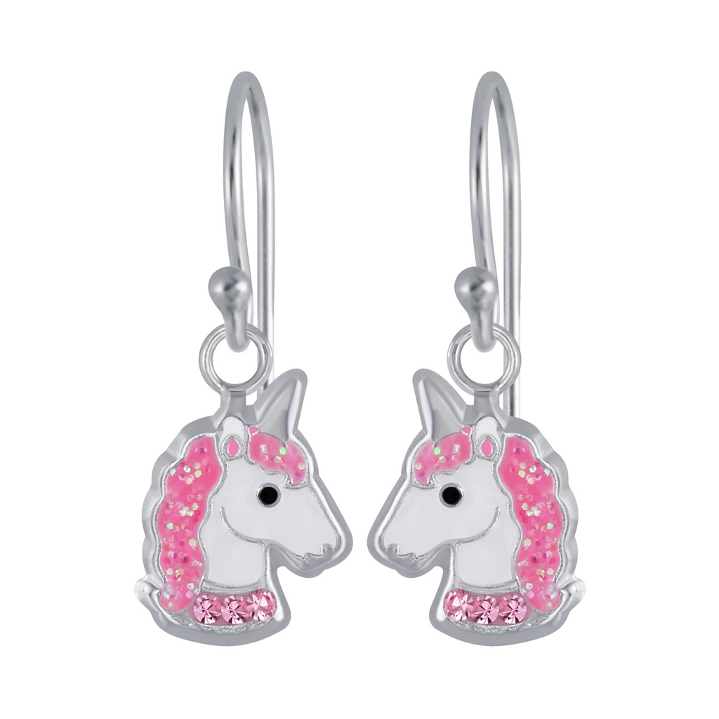 Silver Unicorn Earrings