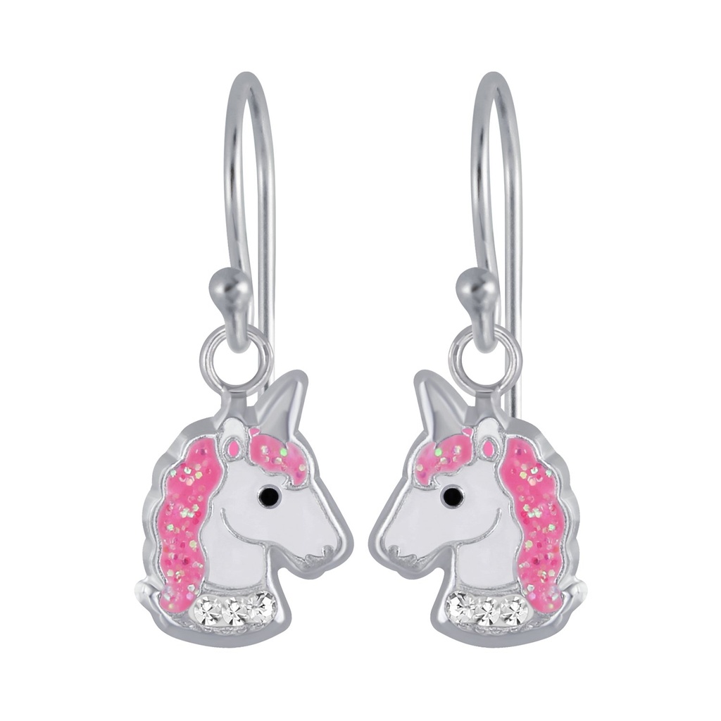 Silver Unicorn Earrings