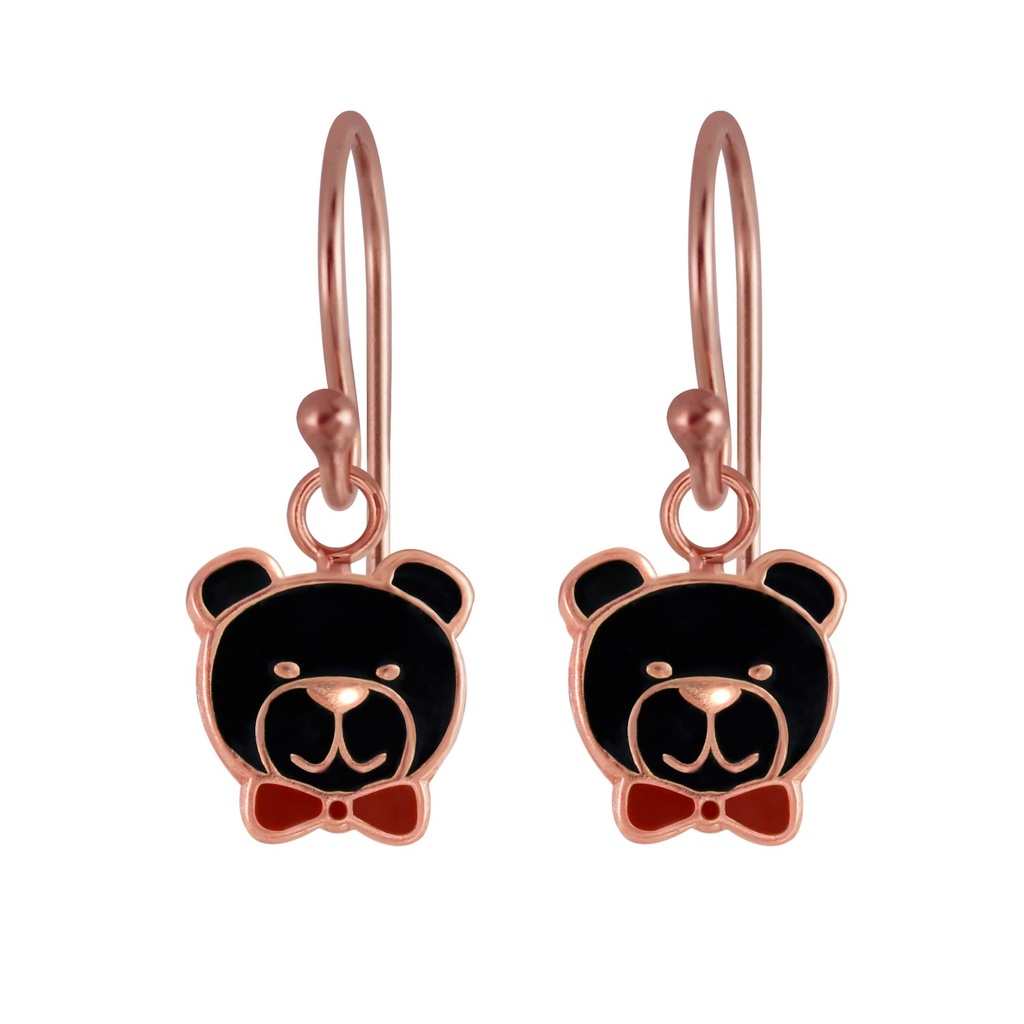[10003279] Silver Bear Earrings