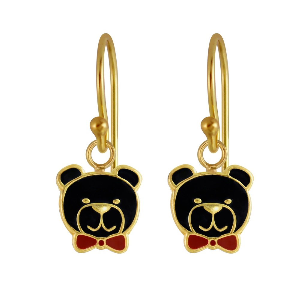 Boucles d'oreilles ours en argent